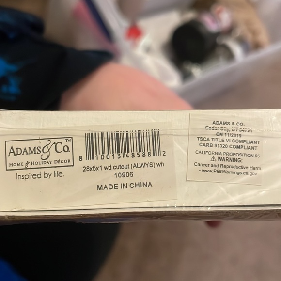 NEW Adams & Co “ALWAYS” Home Decor Letter Block - Picture 5 of 7